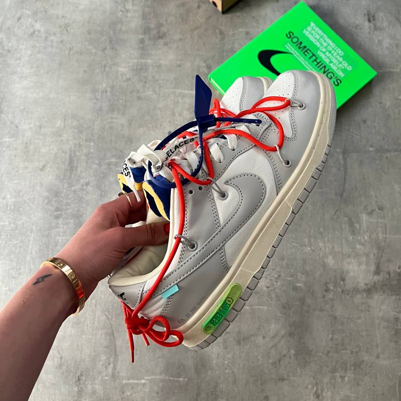 Off White x Nike Dunk  Low “Lot 23” Leather Main Image